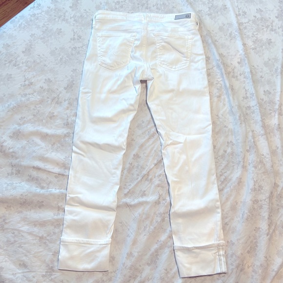 AG Adriano Goldscmied The Stevie Cuff White Jeans sold at Anthropologie 27 - Picture 3 of 6